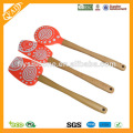 FDA &amp; LFGB Manche en bois Spatules en silicone avec multicolores